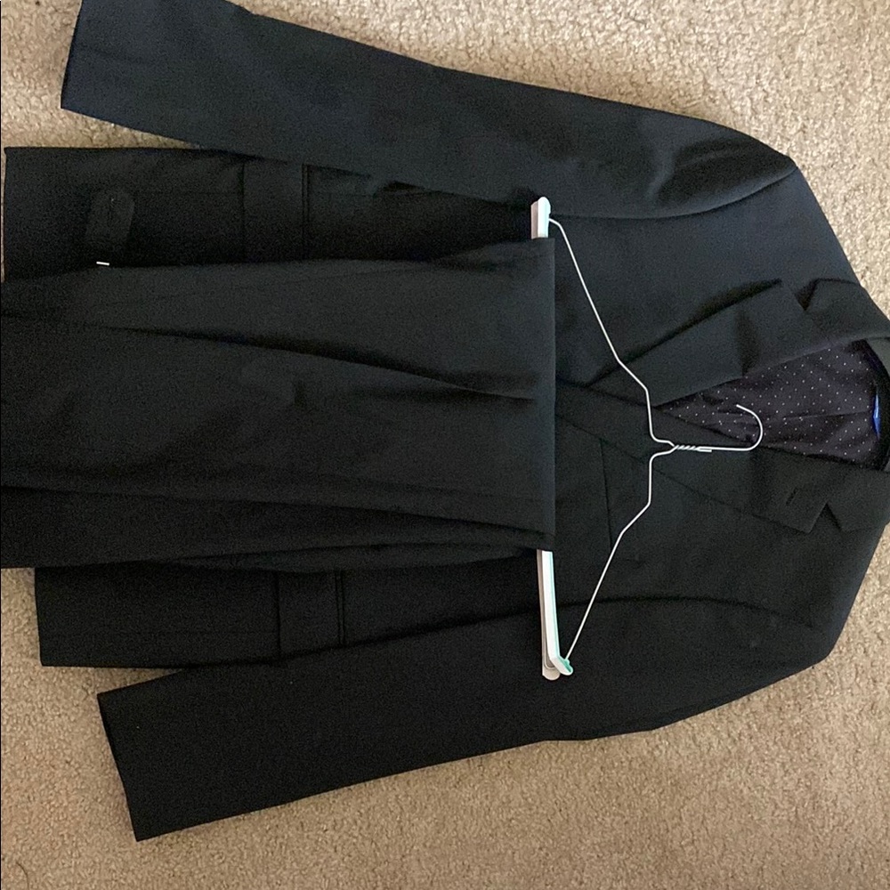 Banana Republic Black Suit Jacket Notched Lapel Single-Breasted